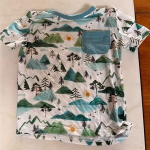 Little Sleepies Green Mountain Adventure Tee
